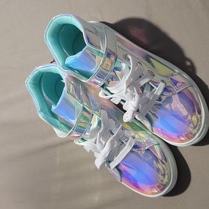 Iridescent High Top Sneakers